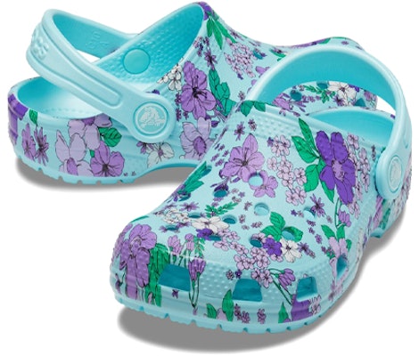 (Preschool) Crocs Crocband 'Ice Blue Classic Floral' 206146-4O9 Shop (Preschool) Crocs Crocband 'Ice Blue Classic Floral' 206146-4O9