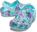 Shop (PS) Crocs Crocband 'Ice Blue Classic Floral' Bunga Biru Ais Klasik 206146-4O9