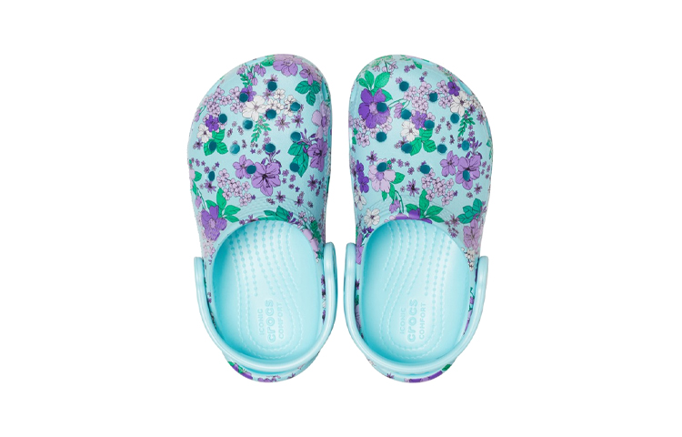 Purchase (Preschool) Crocs Crocband 'Ice Blue Classic Floral' 206146-4O9