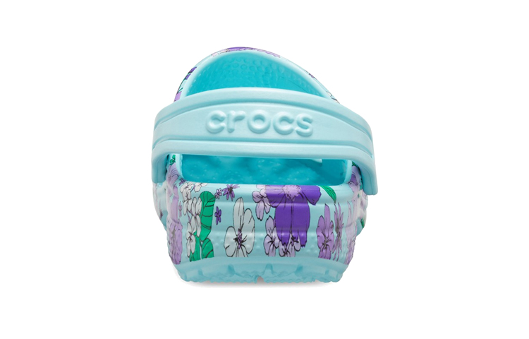 Details for (Preschool) Crocs Crocband 'Ice Blue Classic Floral' 206146-4O9