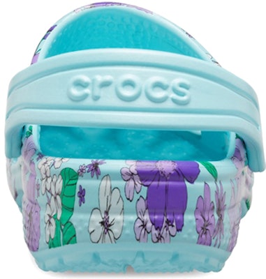 (PS) Crocs Crocband 'Ice Blue Classic Floral' Bunga Biru Ais Klasik 206146-4O9 Details for (PS) Crocs Crocband 'Ice Blue Classic Floral' Bunga Biru Ais Klasik 206146-4O9