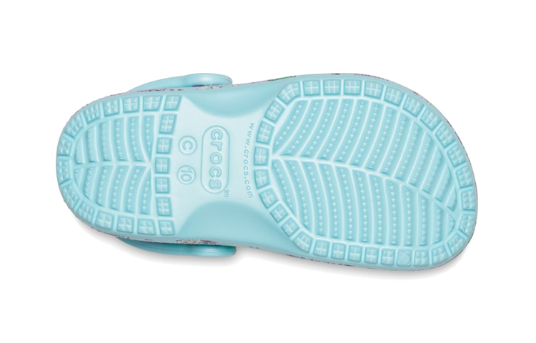 Sizing (Preschool) Crocs Crocband 'Ice Blue Classic Floral' 206146-4O9
