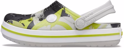 (Preschool) Crocs Crocband 'White Black Green' 206607-101 (Preschool) Crocs Crocband 'White Black Green' 206607-101