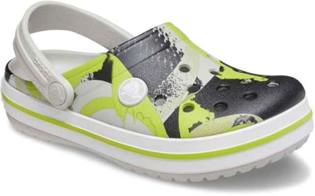 兒童 Crocs Crocband 輕便舒適 戶外休閒洞洞涼鞋 白黑綠 Lookbook 兒童 Crocs Crocband 輕便舒適 戶外休閒洞洞涼鞋 白黑綠