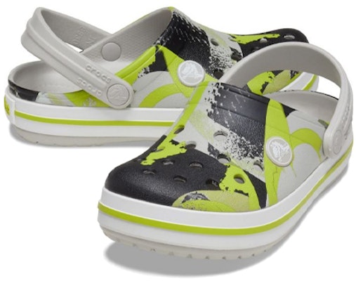 兒童 Crocs Crocband 輕便舒適 戶外休閒洞洞涼鞋 白黑綠 Shop 兒童 Crocs Crocband 輕便舒適 戶外休閒洞洞涼鞋 白黑綠