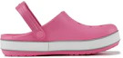 Order (Preschool) Crocs Crocband Bold Logo Outdoor Flat Heel Minimalistic Sports Pink Sandals 206022-65Y