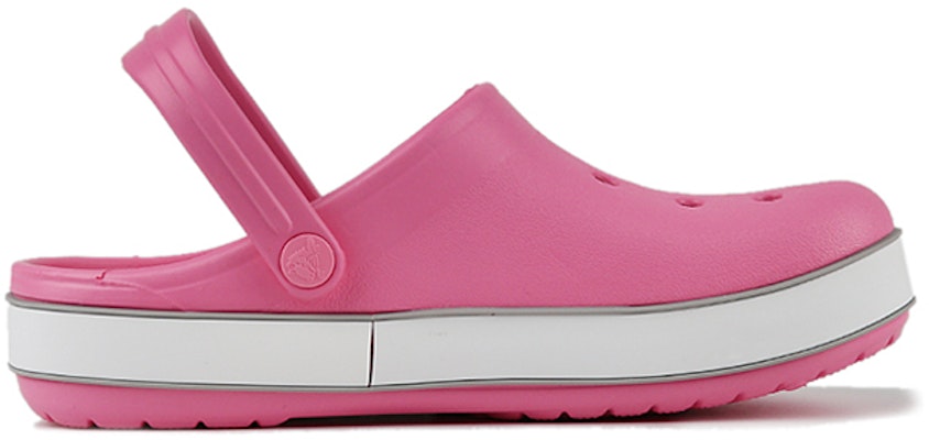 (Preschool) Crocs Crocband Bold Logo Outdoor Flat Heel Minimalistic Sports Pink Sandals 206022-65Y Order (Preschool) Crocs Crocband Bold Logo Outdoor Flat Heel Minimalistic Sports Pink Sandals 206022-65Y