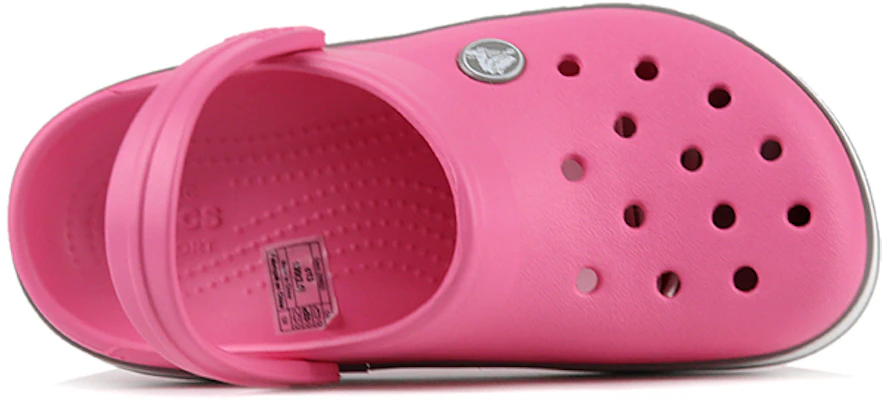 (Preschool) Crocs Crocband Bold Logo Outdoor Flat Heel Minimalistic Sports Pink Sandals 206022-65Y Shop (Preschool) Crocs Crocband Bold Logo Outdoor Flat Heel Minimalistic Sports Pink Sandals 206022-65Y