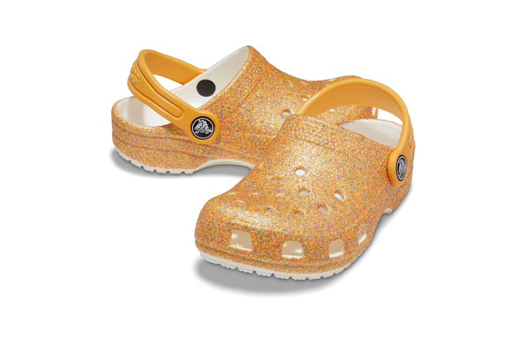 Shop (Preschool) Crocs Crocband Clog 'Classic Shimmer Orange' 205441-9BE