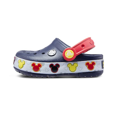 (PS) Crocs Crocband Mickey Fun Lab Lights Clogs 'Navy Red'