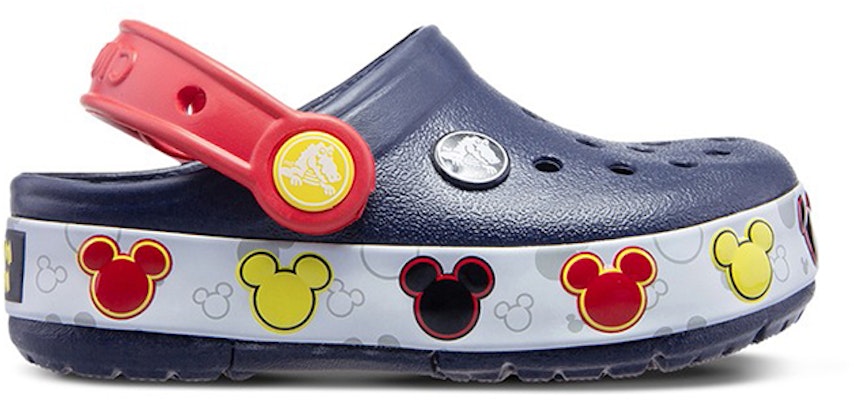 (PS) Crocs Crocband Mickey Fun Lab Nyala Clogs 'Navy Merah' 204994-410 Order (PS) Crocs Crocband Mickey Fun Lab Nyala Clogs 'Navy Merah' 204994-410