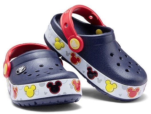 (Preschool) Crocs Crocband Mickey Fun Lab Lights Clogs 'Navy Red' 204994-410 Shop (Preschool) Crocs Crocband Mickey Fun Lab Lights Clogs 'Navy Red' 204994-410