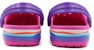 (PS) Crocs Crocband Wavy Band Kecil Kasual Pink Purple Sandal 'Merah Jambu Ungu' 205697-6L0