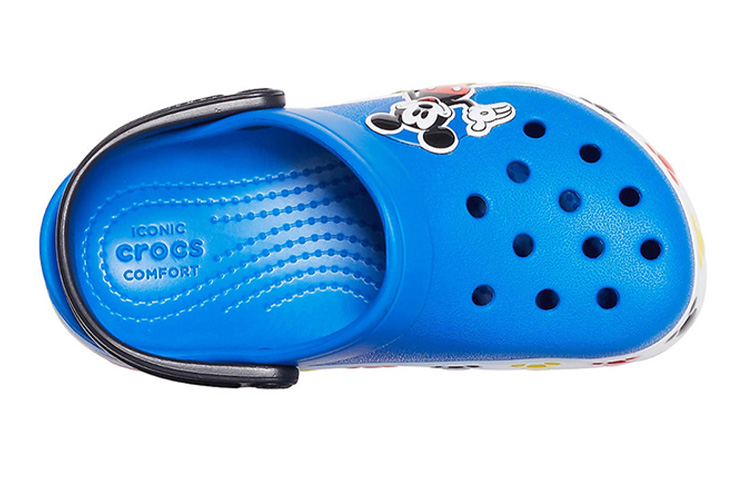 Purchase (Preschool) Crocs Disney Mickey Outdoor Flat Heel Sports Blue Sandals 206307-4JL