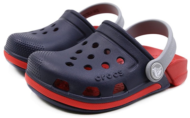 (PS) Sandalias Crocs Electro 3 Azul Rojo para Niños Grandes Playa y Deportes 204991-4BA Lookbook (PS) Sandalias Crocs Electro 3 Azul Rojo para Niños Grandes Playa y Deportes 204991-4BA