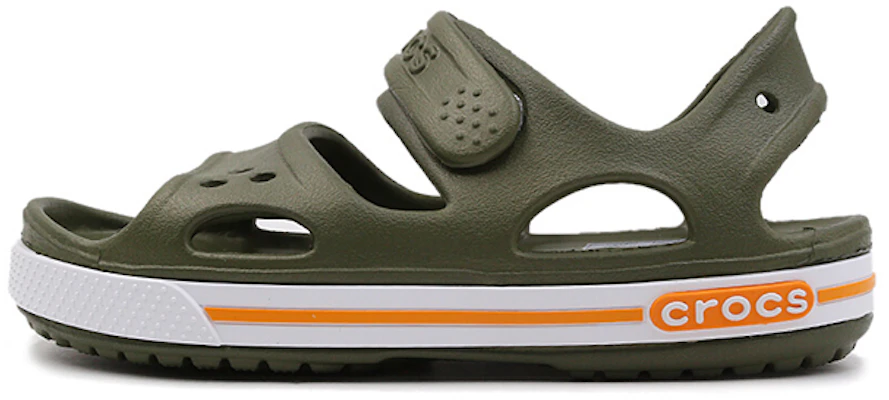 (Preschool) Crocs Flat Casual Army Green Sandals 14854-309 Buy (Preschool) Crocs Flat Casual Army Green Sandals 14854-309