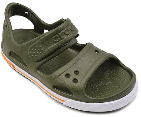(Preschool) Crocs Flat Casual Army Green Sandals 14854-309 Lookbook (Preschool) Crocs Flat Casual Army Green Sandals 14854-309