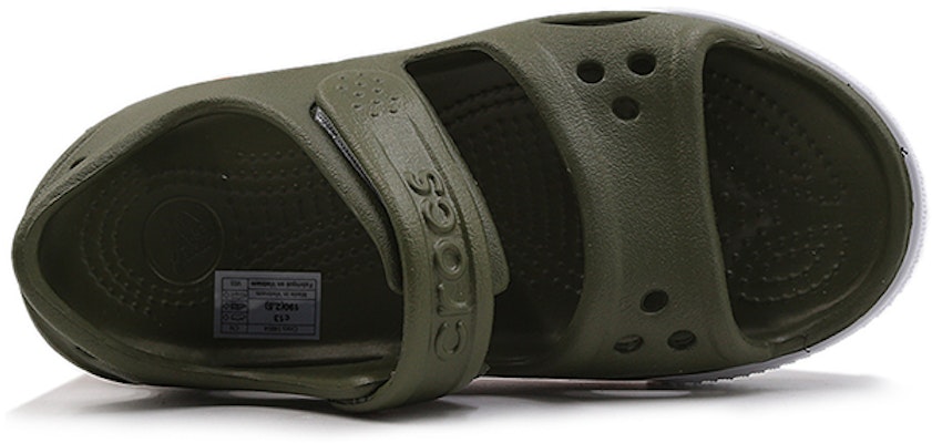 (Preschool) Crocs Flat Casual Army Green Sandals 14854-309 Shop (Preschool) Crocs Flat Casual Army Green Sandals 14854-309
