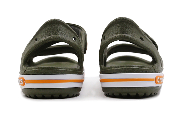 Purchase (Preschool) Crocs Flat Casual Army Green Sandals 14854-309