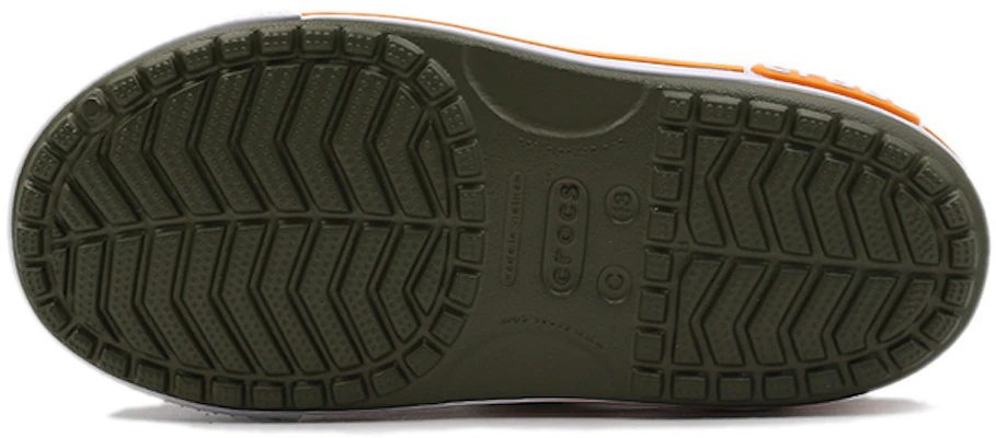 (Preschool) Crocs Flat Casual Army Green Sandals 14854-309 Details for (Preschool) Crocs Flat Casual Army Green Sandals 14854-309