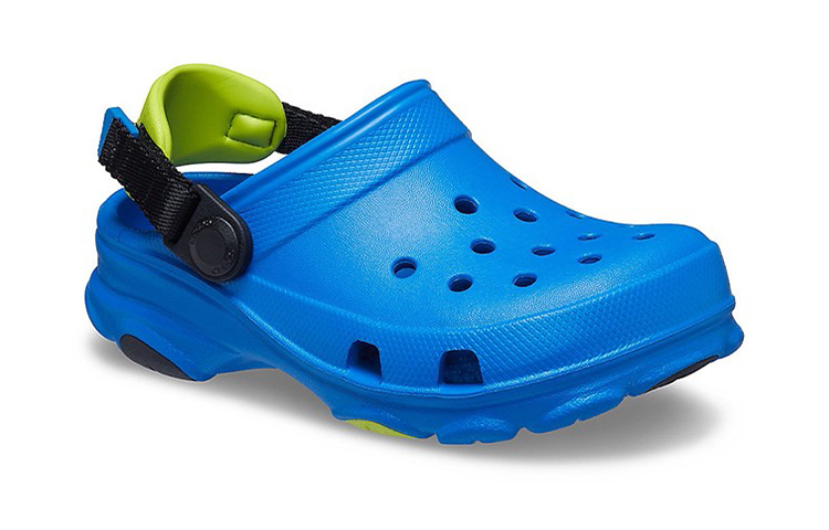 Lookbook (PS) Crocs Flache Absatz Blaue Sandalen 207011-4JL