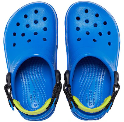 (PS) Crocs Flache Absatz Blaue Sandalen 207011-4JL Purchase (PS) Crocs Flache Absatz Blaue Sandalen 207011-4JL