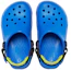 Purchase (PS) Crocs Flache Absatz Blaue Sandalen 207011-4JL