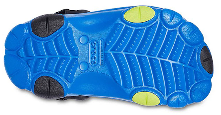 (PS) Crocs Flache Absatz Blaue Sandalen 207011-4JL Sizing (PS) Crocs Flache Absatz Blaue Sandalen 207011-4JL