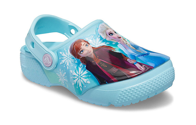 Lookbook (Preschool) Crocs Frozen Printing Outdoor Flat Heel Sports Blue Sandals 207078-4O9
