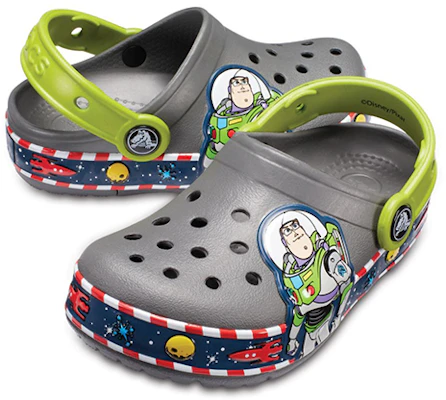 (Preschool) Crocs Fun Lab Buzz Lights Clog 'Grey' 205003-0DA Shop (Preschool) Crocs Fun Lab Buzz Lights Clog 'Grey' 205003-0DA