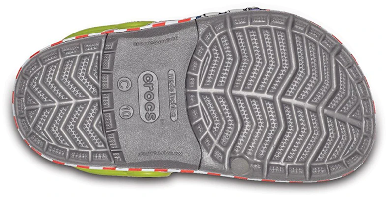 (Preschool) Crocs Fun Lab Buzz Lights Clog 'Grey' 205003-0DA Sizing (Preschool) Crocs Fun Lab Buzz Lights Clog 'Grey' 205003-0DA
