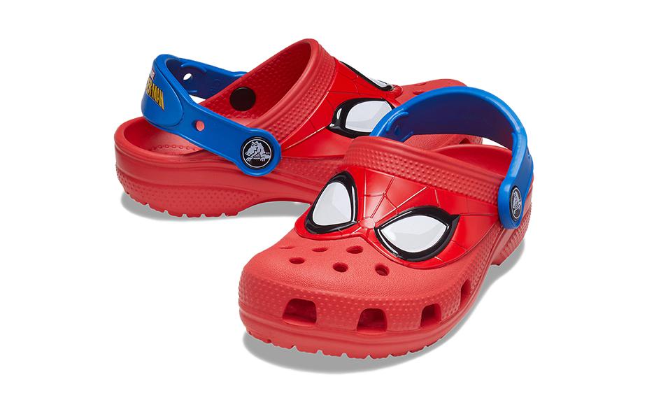 Lookbook (Preschool) Crocs Fun Lab Classic Marvel Spider Clogs 'Red Blue' 207460-03