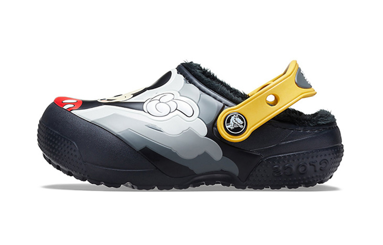 (Preschool) Crocs Fun Lab Mickey Fuzz Lined Clog 'Black' 206553-001