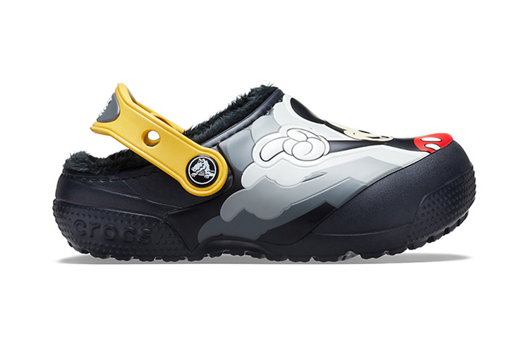 Order (Preschool) Crocs Fun Lab Mickey Fuzz Lined Clog 'Black' 206553-001