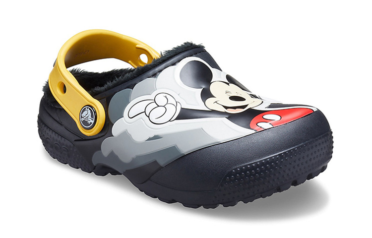 Shop (Preschool) Crocs Fun Lab Mickey Fuzz Lined Clog 'Black' 206553-001