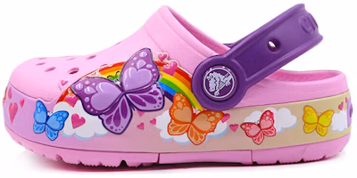 (Preschool) Crocs Funny Butterfly Outdoor Flat Heel Sports Pink Sandals 205649-6I2 (Preschool) Crocs Funny Butterfly Outdoor Flat Heel Sports Pink Sandals 205649-6I2
