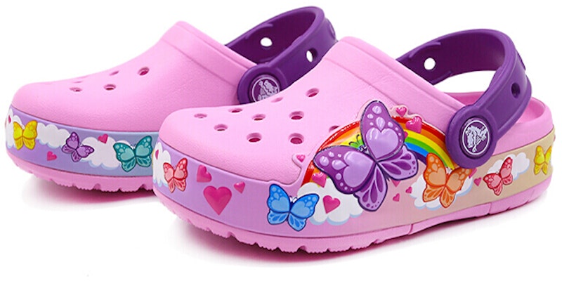 (Preschool) Crocs Funny Butterfly Outdoor Flat Heel Sports Pink Sandals 205649-6I2 Order (Preschool) Crocs Funny Butterfly Outdoor Flat Heel Sports Pink Sandals 205649-6I2