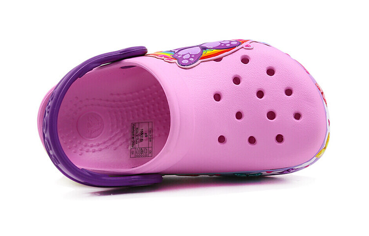 Lookbook (Preschool) Crocs Funny Butterfly Outdoor Flat Heel Sports Pink Sandals 205649-6I2