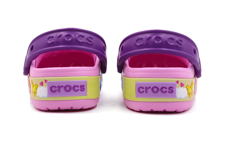 Shop (Preschool) Crocs Funny Butterfly Outdoor Flat Heel Sports Pink Sandals 205649-6I2