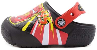 (Preschool) Crocs Funny Casual Sandals Black Red 205497-001 (Preschool) Crocs Funny Casual Sandals Black Red 205497-001