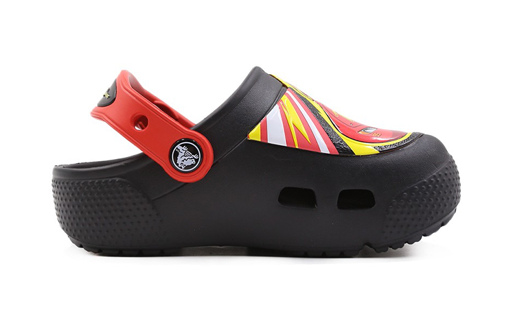 Order (Preschool) Crocs Funny Casual Sandals Black Red 205497-001