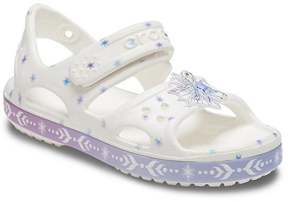 (Preschool) Crocs Funny Frozen White Sandals 206172-100 Lookbook (Preschool) Crocs Funny Frozen White Sandals 206172-100