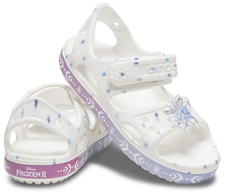 (Preschool) Crocs Funny Frozen White Sandals 206172-100 Shop (Preschool) Crocs Funny Frozen White Sandals 206172-100