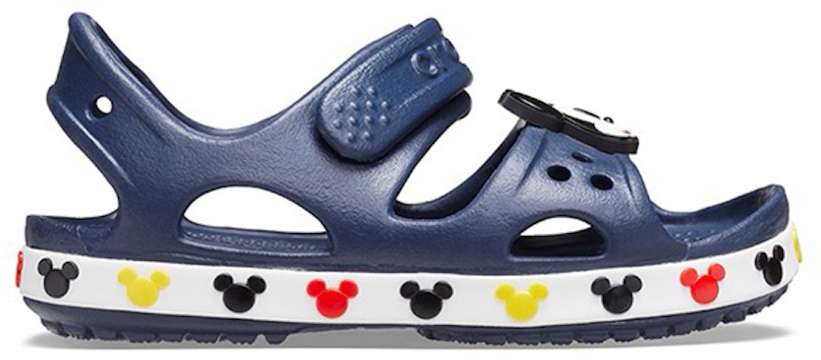 (PS) Crocs Funny Mickey Velcro Azul Oscuro Sandalias Abiertas Planas Deportivas 206171-410 Order (PS) Crocs Funny Mickey Velcro Azul Oscuro Sandalias Abiertas Planas Deportivas 206171-410