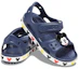Shop (PS) Crocs 搞笑米奇魔术贴户外露趾运动深蓝色平底凉鞋 206171-410