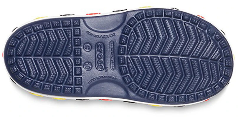 (PS) Crocs 搞笑米奇魔术贴户外露趾运动深蓝色平底凉鞋 206171-410 Sizing (PS) Crocs 搞笑米奇魔术贴户外露趾运动深蓝色平底凉鞋 206171-410