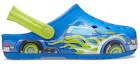 Order (Preschool) Crocs Funny Pattern Flat Heel Sports Blue Sandals 207074-4JL