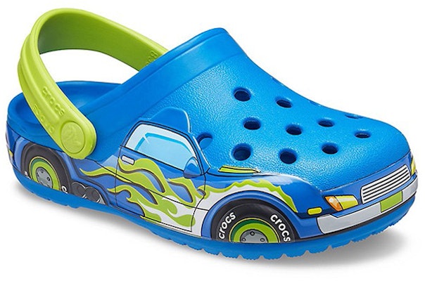 (Preschool) Crocs Funny Pattern Flat Heel Sports Blue Sandals 207074-4JL Lookbook (Preschool) Crocs Funny Pattern Flat Heel Sports Blue Sandals 207074-4JL