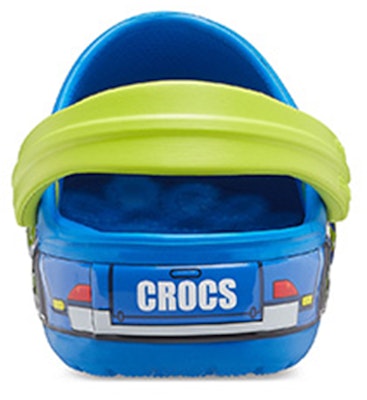 (Preschool) Crocs Funny Pattern Flat Heel Sports Blue Sandals 207074-4JL Details for (Preschool) Crocs Funny Pattern Flat Heel Sports Blue Sandals 207074-4JL