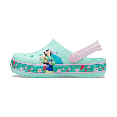 (PS) Crocs Funny Pattern Small Crocs Outdoor Sports Big Boys Mint Green Sandals